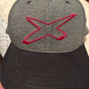 Skidoo Gray and Black hat with pink Logo